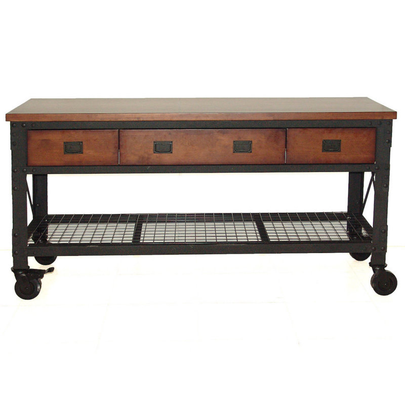 Duramax Rolling 72" W Butcher Block Top Workbench & Reviews Wayfair